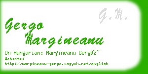 gergo margineanu business card